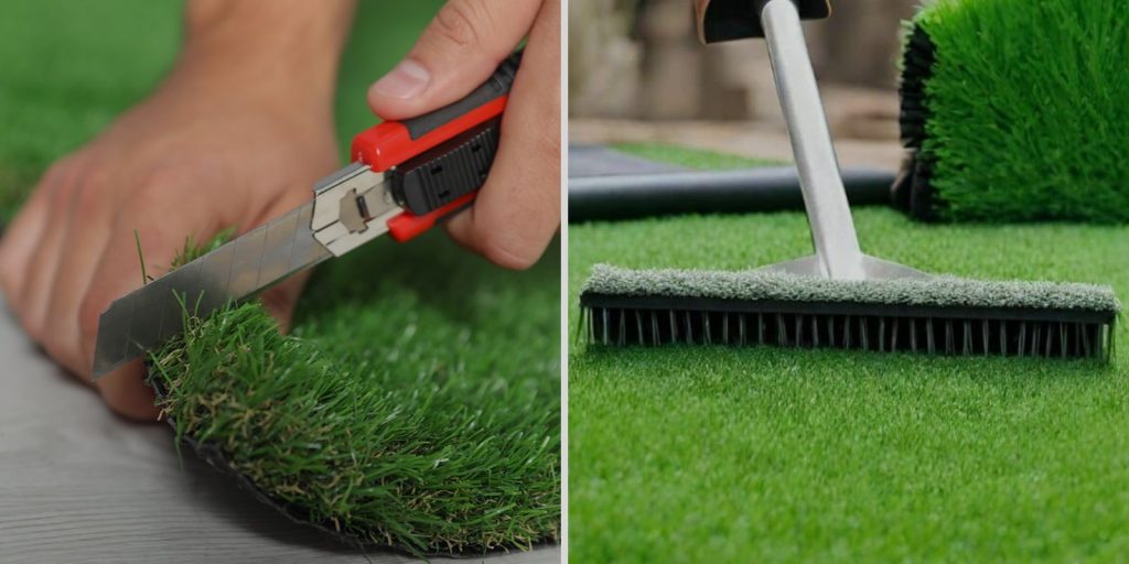 Brushing the Turf Blades