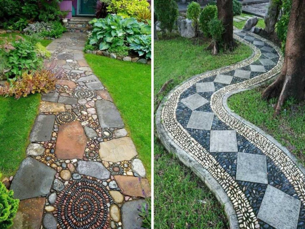 mixed material path