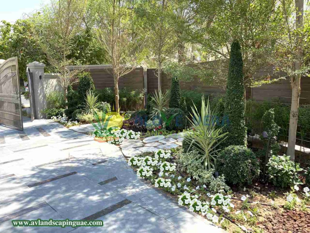 backyard landscaping work