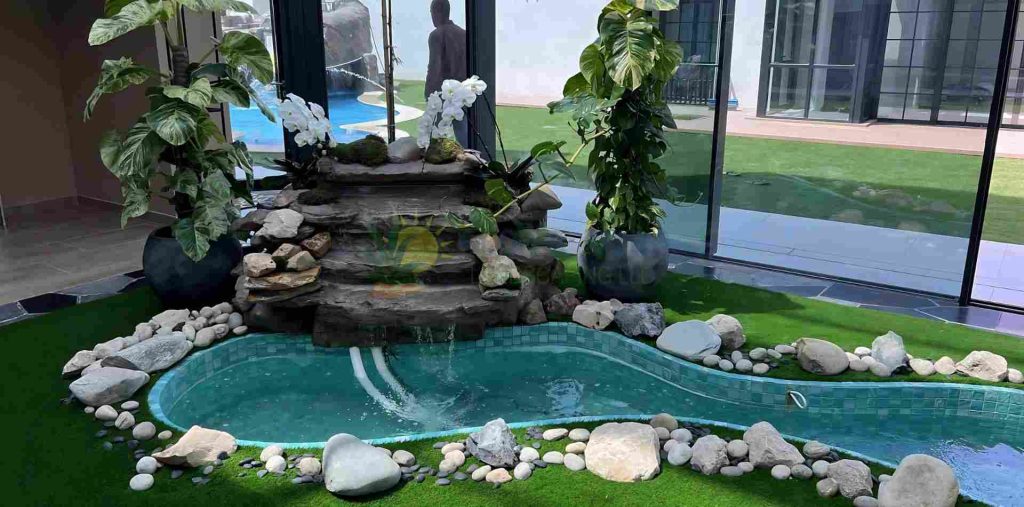 beautiful water feature service by best landscaping company in Dubai