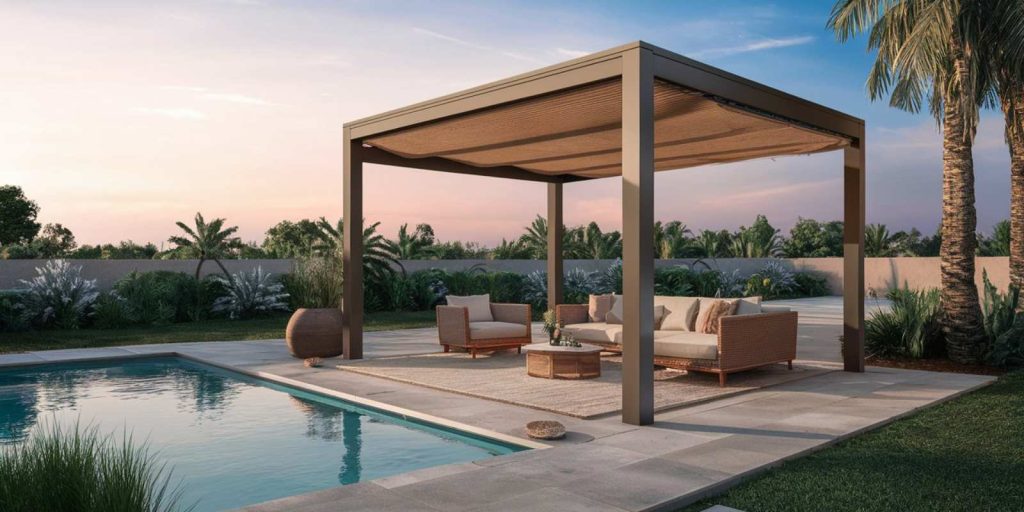 Pergola Dubai with sahde cloth