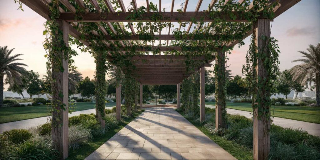 Pergola design with Climbing Plants Vines