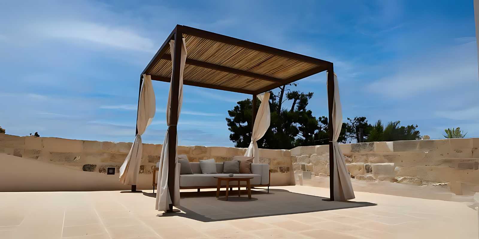 bamboo pergola