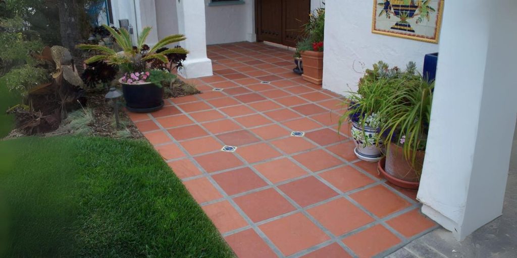 Terracotta Tiles incorporated outside a villa in Dubai