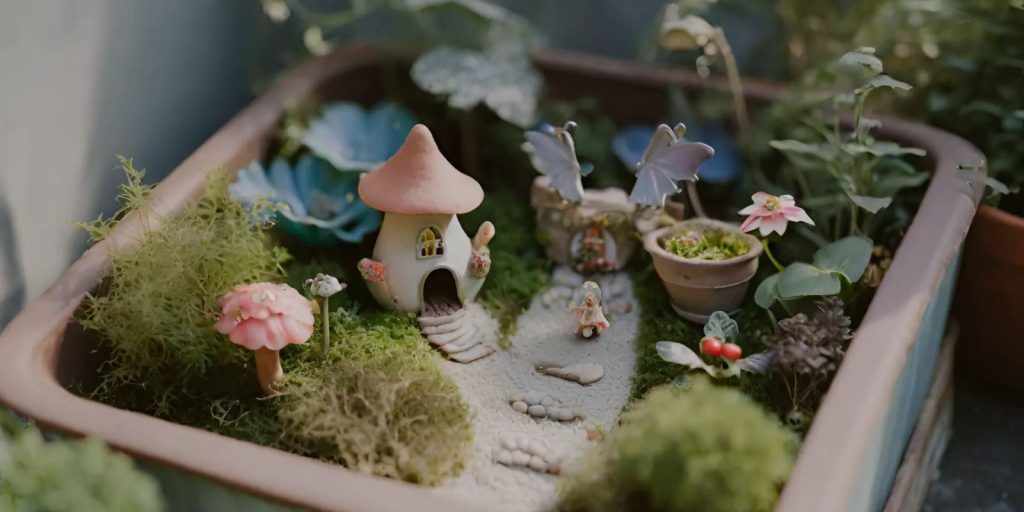 Classic Fairy Garden Ideas in Pots