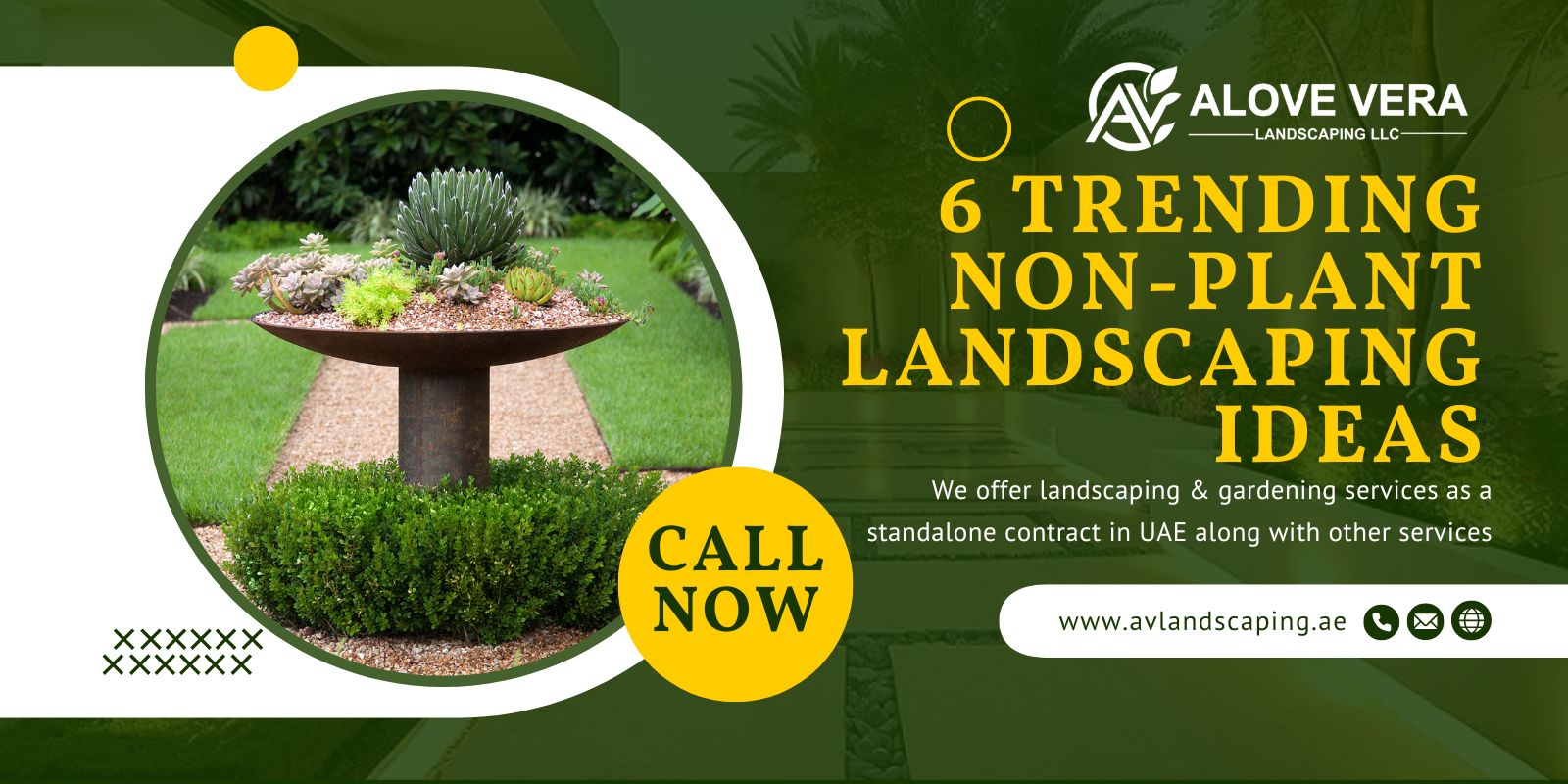 non plant landscaping ideas​