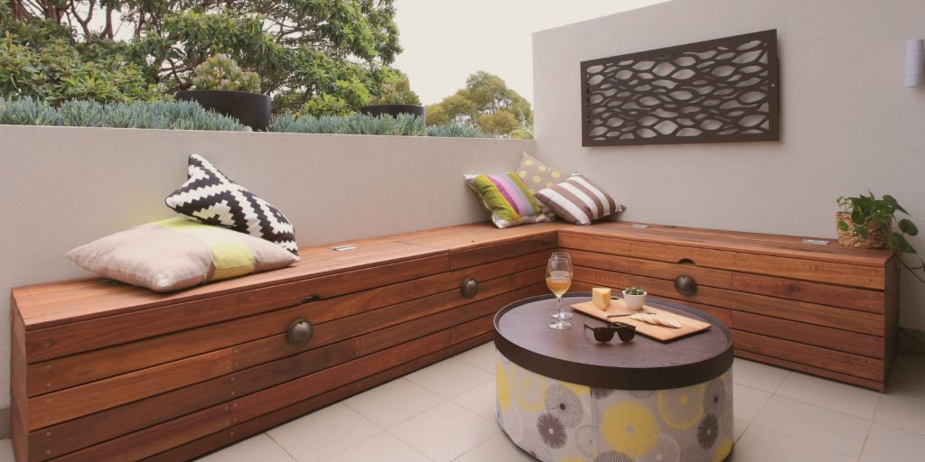 Outdoor Seating with Built-In Storage