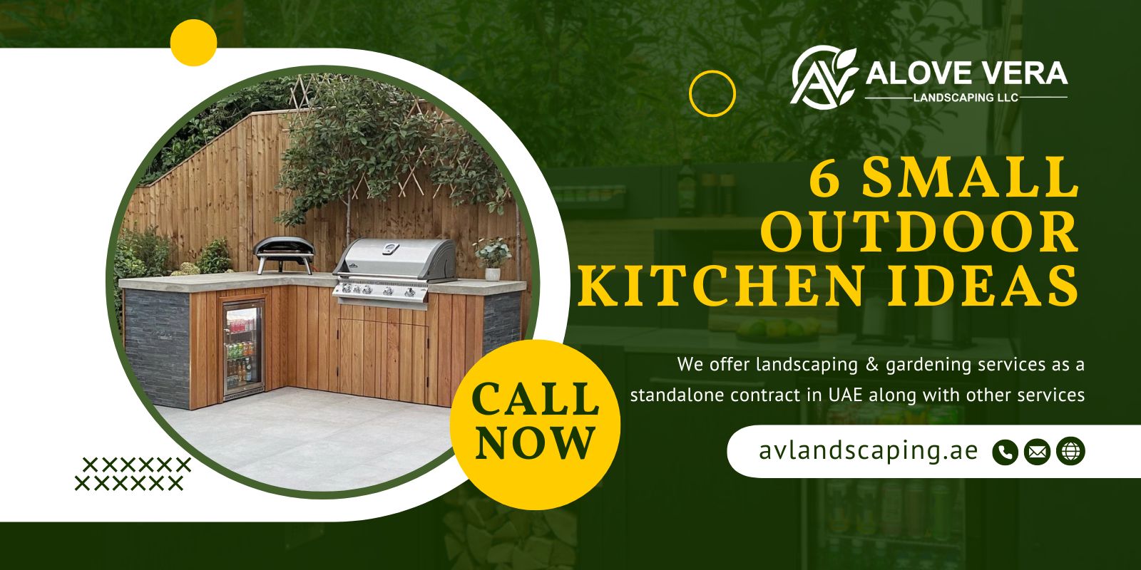 small outdoor kitchen ideas​