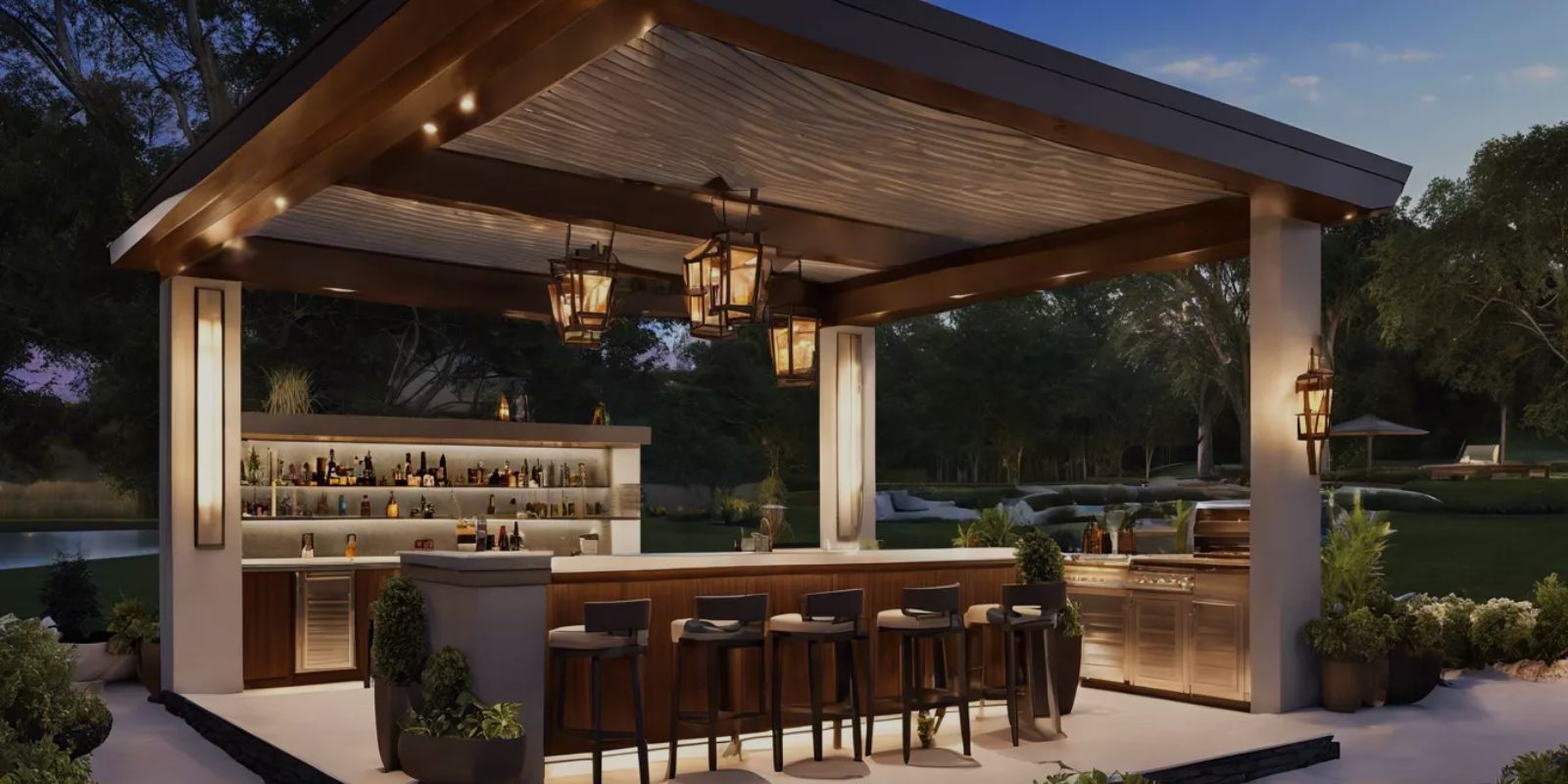 6 Unique Outdoor Patio Bar Ideas On A Budget | AV Landscaping UAE