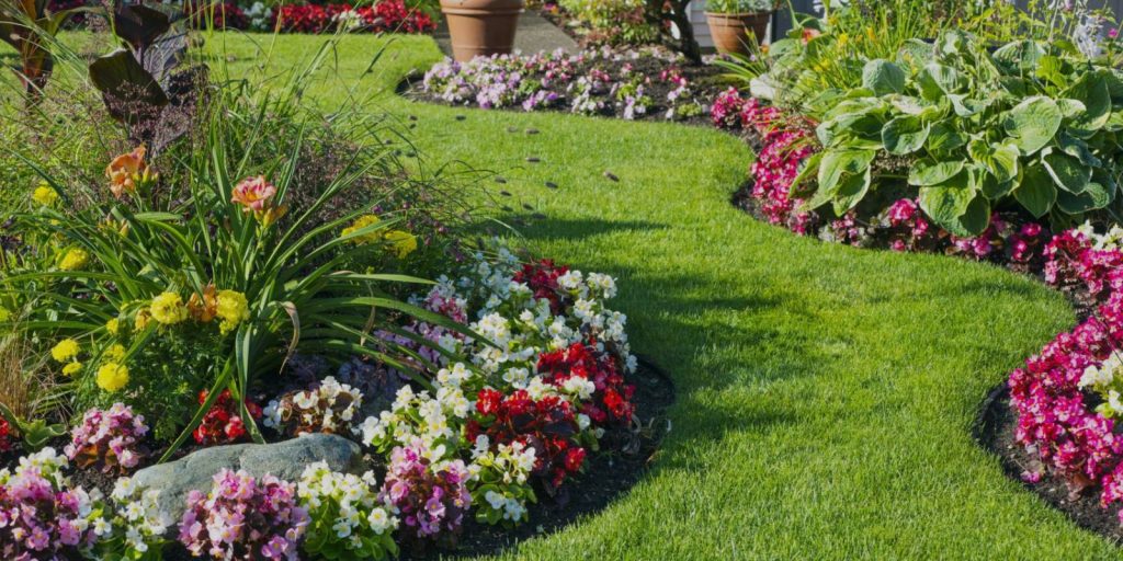 Layered Front Flower Beds for Depth