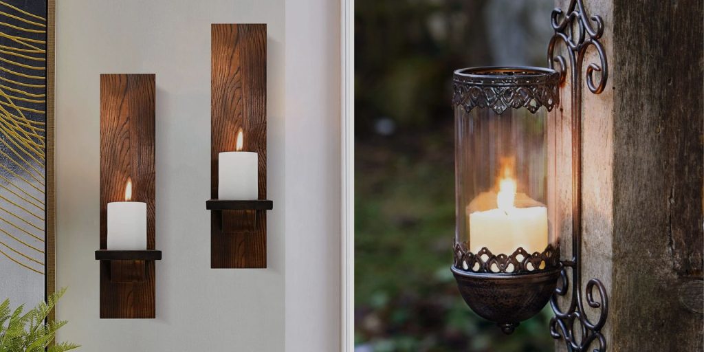 Wall-Mounted Candle Holders
