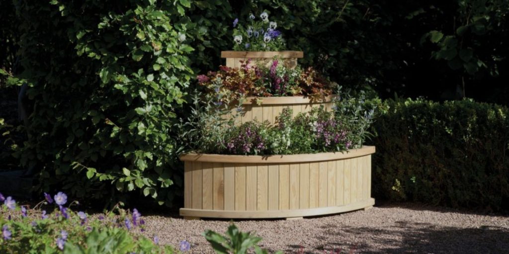 Wooden Tiered Planters