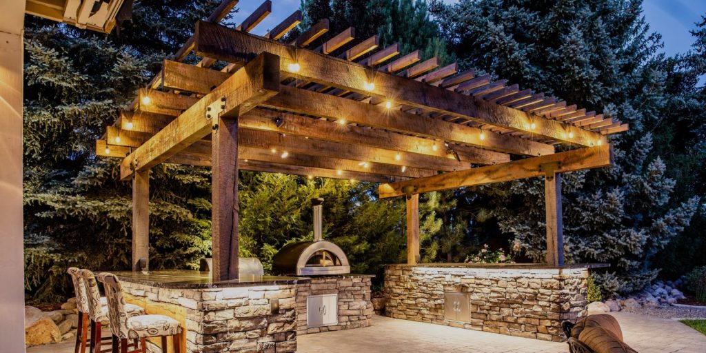 Pergola with Built-In Lighting