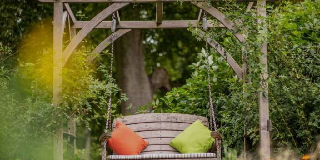 Pergola with Swing Seating