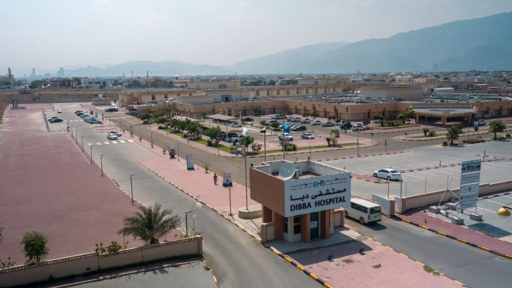 dibba hospital drone shot