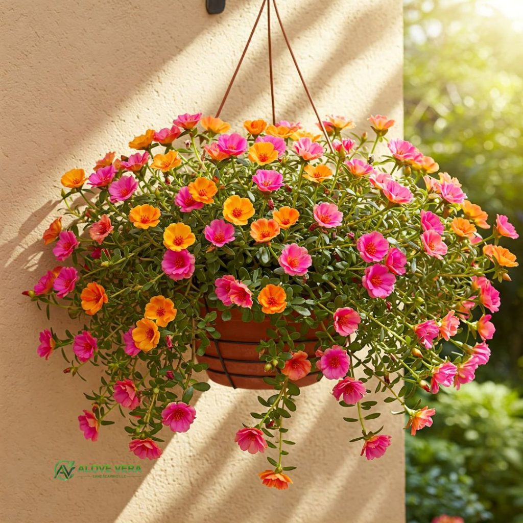 philodendron outdoor hanging plant attached with a wall in a balcony