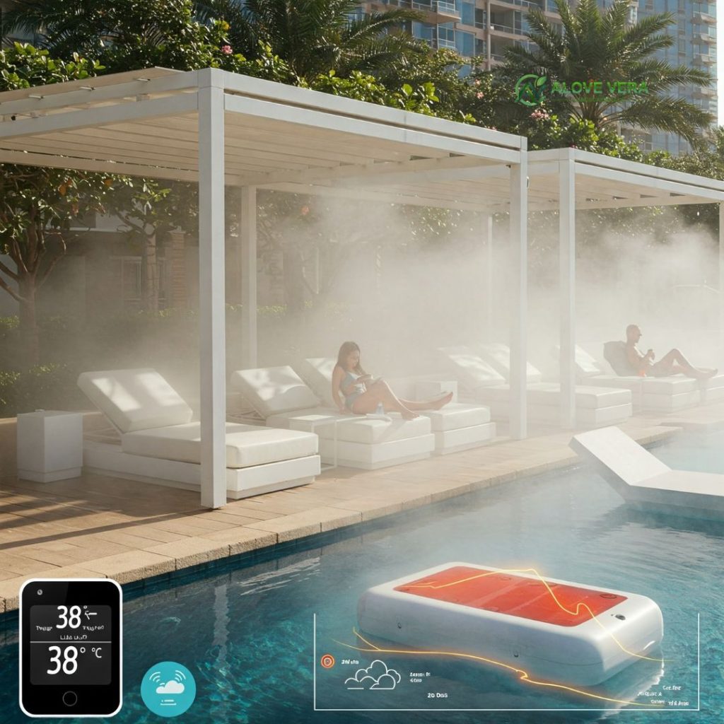 Smart Water Feature Designs for Dubai 6 Fog Mist Systems with Smart Timers