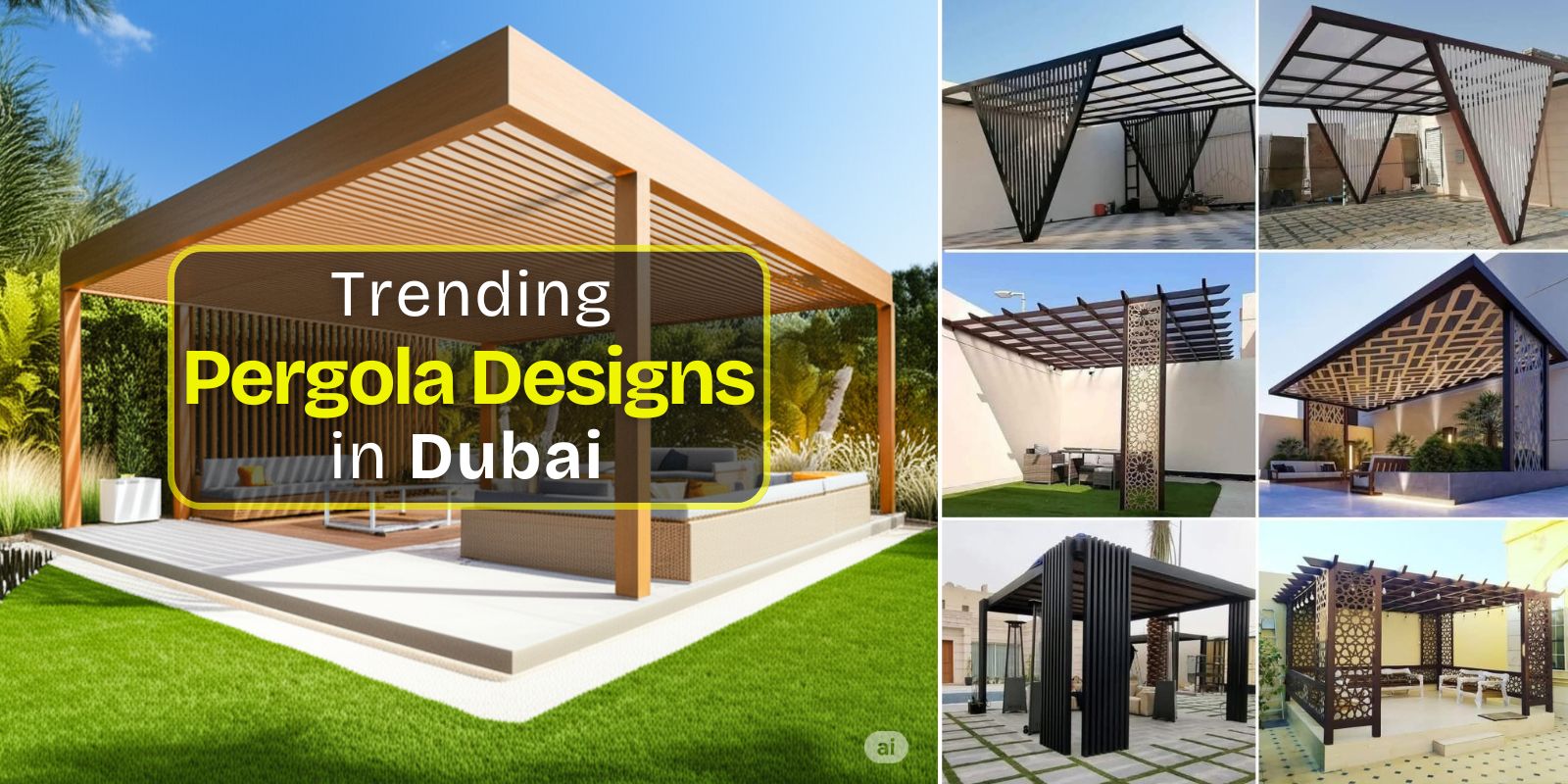 Trending Pergola Designs in Dubai 2025