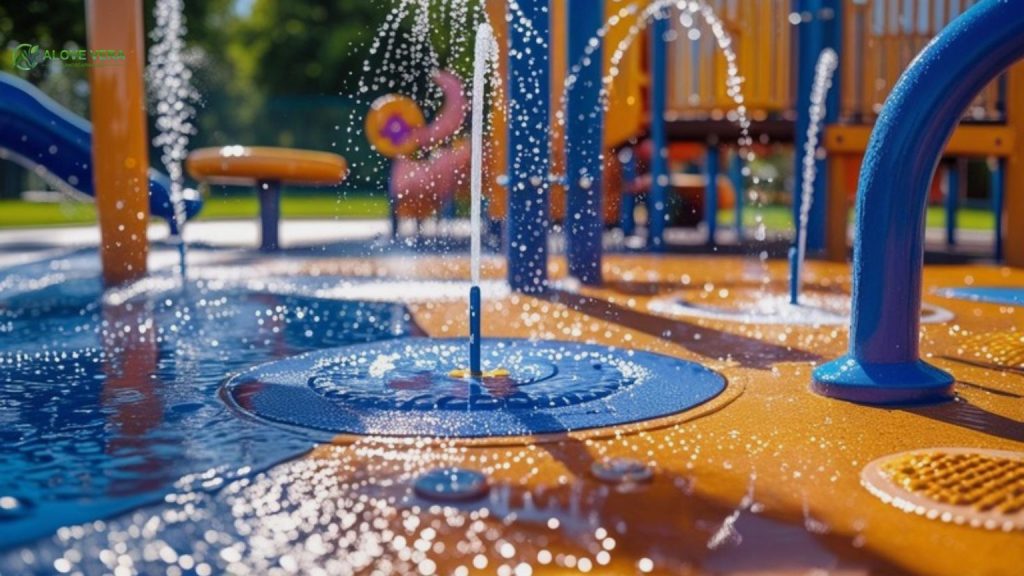 Playground Water Features: Cooling Solutions for Dubai Schools & Parks 8 Splash Pads