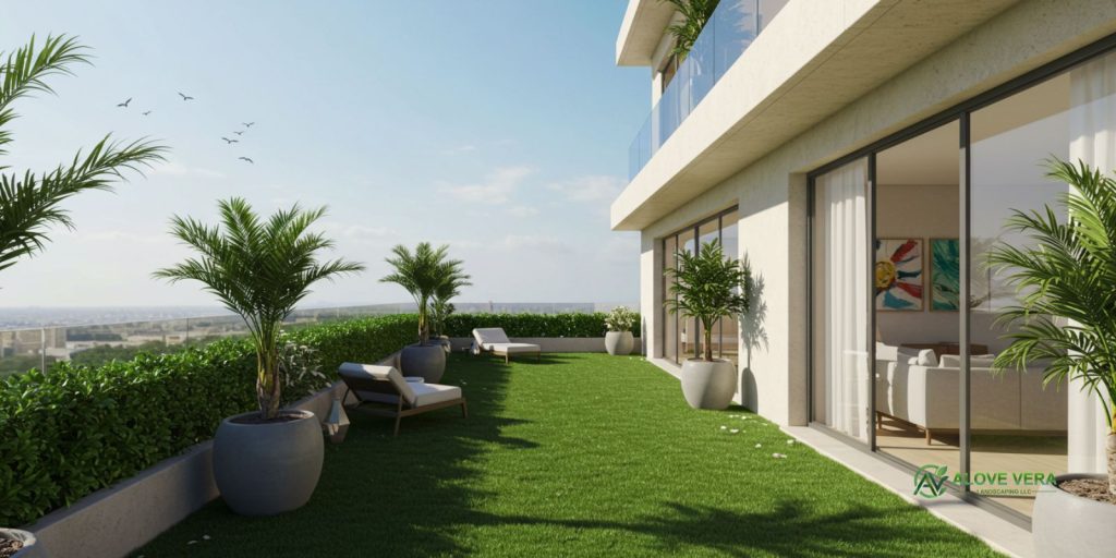 Creative Terrace Garden Ideas for Dubai 5 Terrace Landscaping with Artificial Turf for a Soft Touch