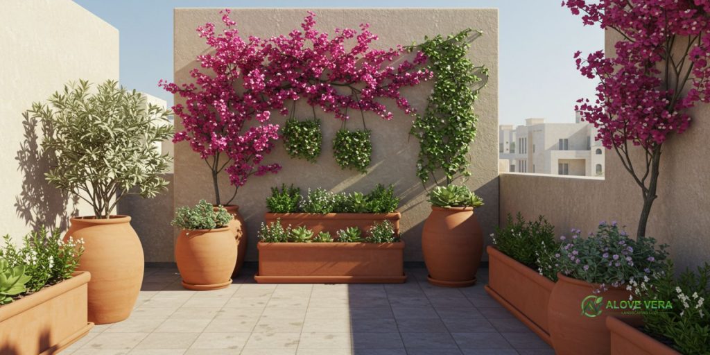 Creative Terrace Garden Ideas for Dubai 3 Green Corners with Heat-Friendly Plants