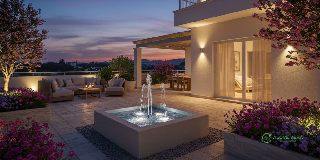 Creative Terrace Garden Ideas for Dubai 6 Terrace Garden Ideas with Water features
