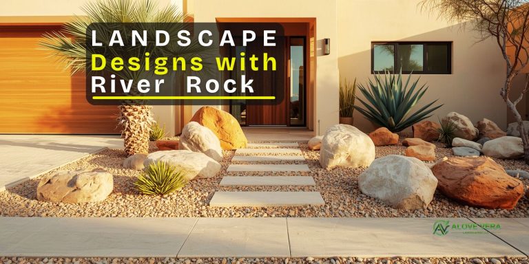 landscape designs with river rock