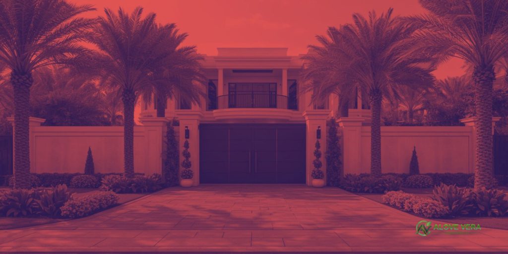 Villa Entrance Landscaping
