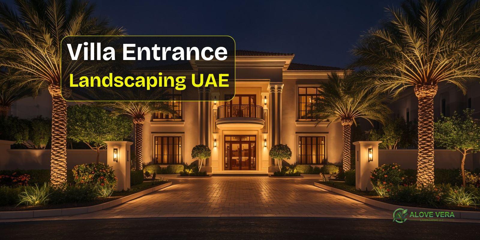 Villa Entrance Landscaping