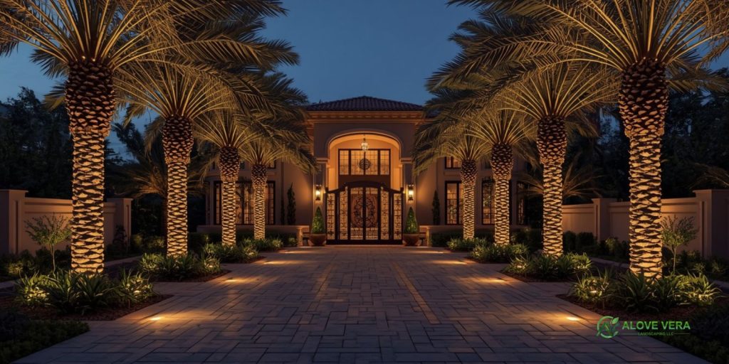 Villa Driveway Landscaping in the UAE: Turn Your Entrance into an Arrival Experience 2 Villa Driveway Landscaping