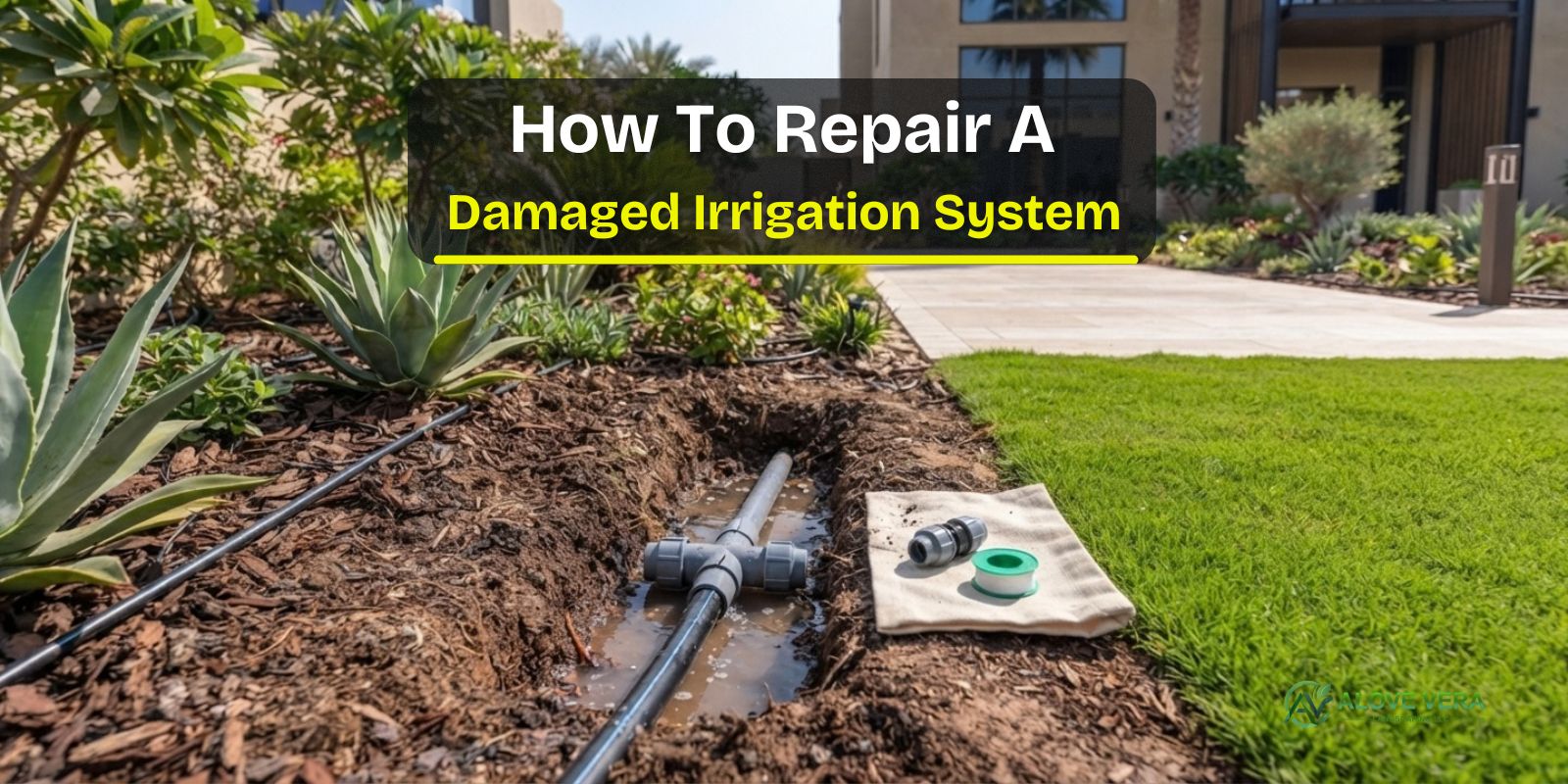 Damaged Irrigation System